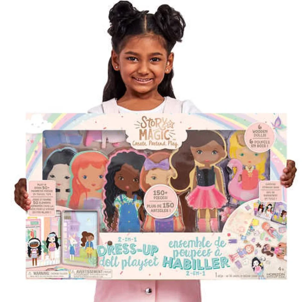 Have some fun!! Story Magic 2-in-1 Dress Up Doll Playset Brand New In Box - Picture 3 of 6